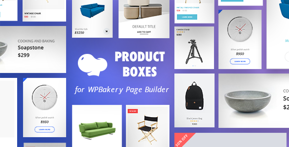 Product Boxes For WPBakery Page Builder Preview Wordpress Plugin - Rating, Reviews, Demo & Download
