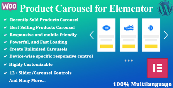 Product Carousel For Elementor Preview Wordpress Plugin - Rating, Reviews, Demo & Download