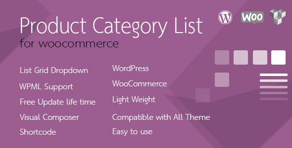 Product Category List For WooCommerce Preview Wordpress Plugin - Rating, Reviews, Demo & Download