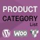 Product Category List For WooCommerce