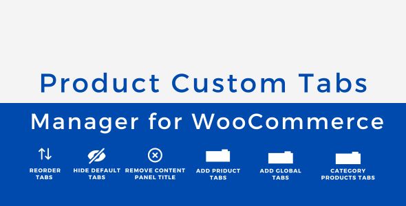 Product Custom Tabs Manager For WooCommerce Preview Wordpress Plugin - Rating, Reviews, Demo & Download
