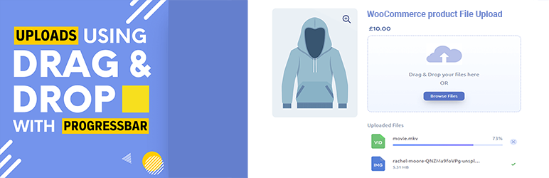 Product File Upload For WooCommerce Preview Wordpress Plugin - Rating, Reviews, Demo & Download