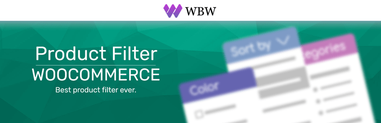 Product Filter By WBW Preview Wordpress Plugin - Rating, Reviews, Demo & Download
