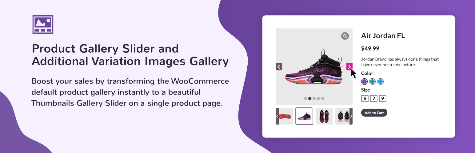 Product Gallery Slider And Additional Variation Images Gallery For WooCommerce Preview Wordpress Plugin - Rating, Reviews, Demo & Download