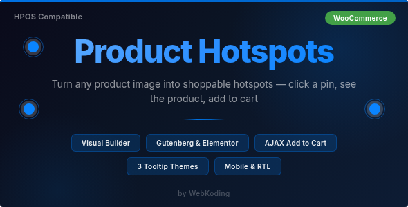 Product Hotspots – Interactive Shoppable Product Images For WooCommerce Preview Wordpress Plugin - Rating, Reviews, Demo & Download