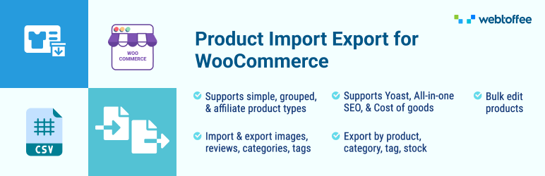 Product Import Export For WooCommerce Preview Wordpress Plugin - Rating, Reviews, Demo & Download
