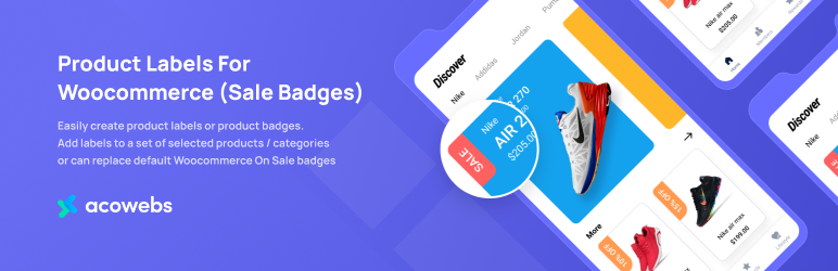 Product Labels For Woocommerce (Sale Badges) Preview Wordpress Plugin - Rating, Reviews, Demo & Download