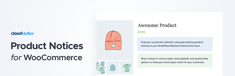 Product Notices For WooCommerce Preview Wordpress Plugin - Rating, Reviews, Demo & Download