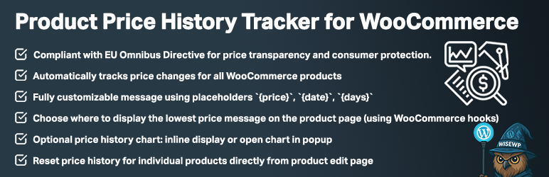 Product Price History Tracker For WooCommerce Preview Wordpress Plugin - Rating, Reviews, Demo & Download