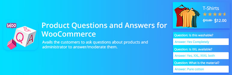 Product Questions & Answers For WooCommerce Preview Wordpress Plugin - Rating, Reviews, Demo & Download
