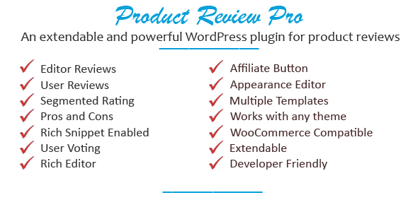 Product Review Pro Preview Wordpress Plugin - Rating, Reviews, Demo & Download
