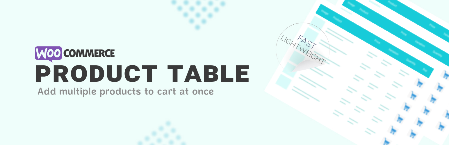 Product Table For WooCommerce – Multiple Products To Cart Preview Wordpress Plugin - Rating, Reviews, Demo & Download