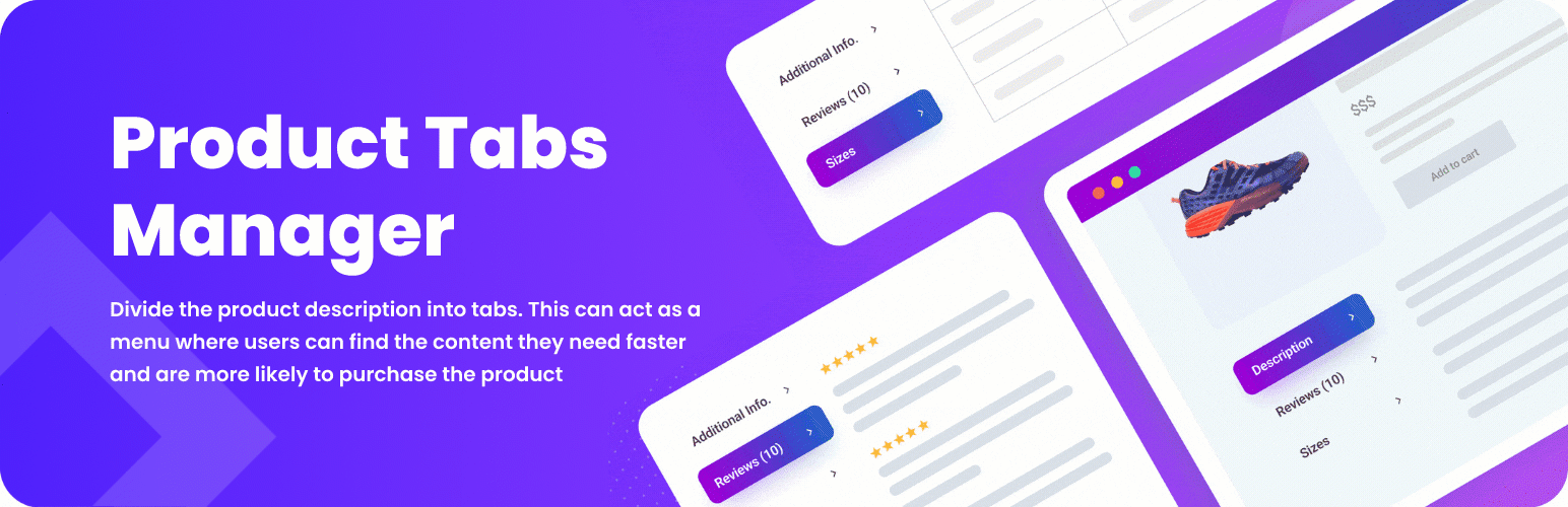 Product Tabs Manager For WooCommerce Preview Wordpress Plugin - Rating, Reviews, Demo & Download