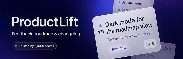 ProductLift: Feedback, Roadmap, Changelog, Knowledge Base Preview Wordpress Plugin - Rating, Reviews, Demo & Download