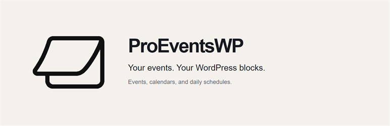 ProEventsWP Preview Wordpress Plugin - Rating, Reviews, Demo & Download