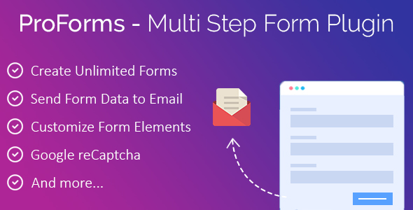 ProForms – WP Multi Step Contact Form Plugin Preview - Rating, Reviews, Demo & Download
