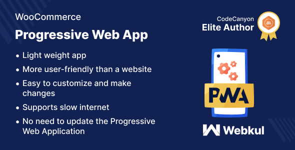 Progressive Web App ( PWA ) For WooCommerce Preview Wordpress Plugin - Rating, Reviews, Demo & Download