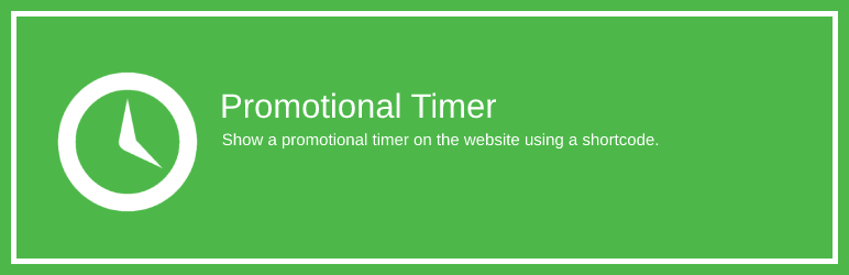 Promotional Timer Preview Wordpress Plugin - Rating, Reviews, Demo & Download