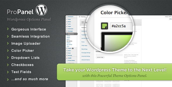 ProPanel – Wordpress Theme Options Panel Preview - Rating, Reviews, Demo & Download