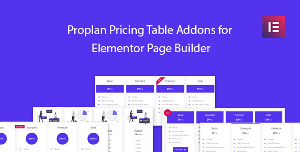 Proplan – Pricing Table Addons For Elementor Page Builder Preview Wordpress Plugin - Rating, Reviews, Demo & Download