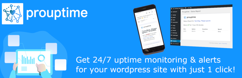 Prouptime – Uptime Monitoring & Alerts Preview Wordpress Plugin - Rating, Reviews, Demo & Download
