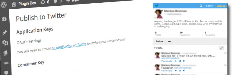 Publish To Twitter Preview Wordpress Plugin - Rating, Reviews, Demo & Download