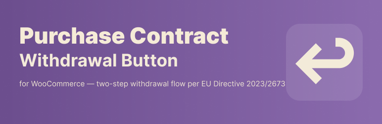 Purchase Contract Withdrawal Button For WooCommerce Preview Wordpress Plugin - Rating, Reviews, Demo & Download