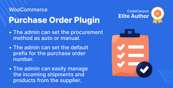 Purchase Order Plugin For WooCommerce Preview - Rating, Reviews, Demo & Download