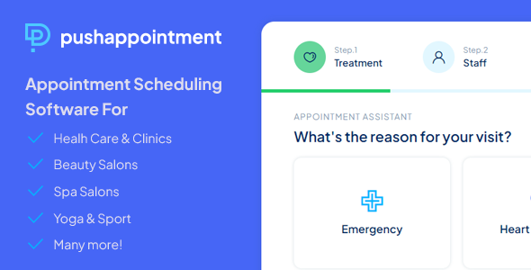 PushAppointment – Appointment Scheduling Software Plugin for Wordpress Preview - Rating, Reviews, Demo & Download