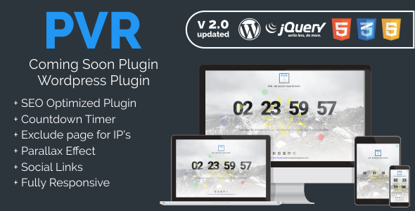 PVR – Coming Soon Plugin Preview - Rating, Reviews, Demo & Download