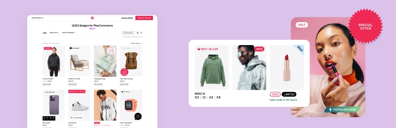 QODE Badges For WooCommerce Preview Wordpress Plugin - Rating, Reviews, Demo & Download