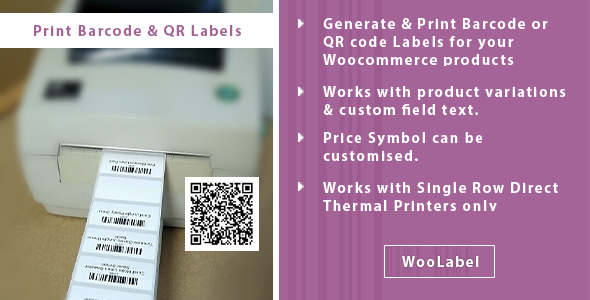 QR Codes & Barcode Generator Label Printing Plugin Preview - Rating, Reviews, Demo & Download