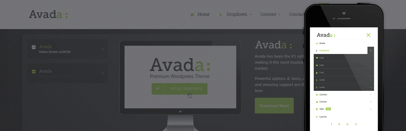 QuadMenu – Avada Mega Menu Preview Wordpress Plugin - Rating, Reviews, Demo & Download