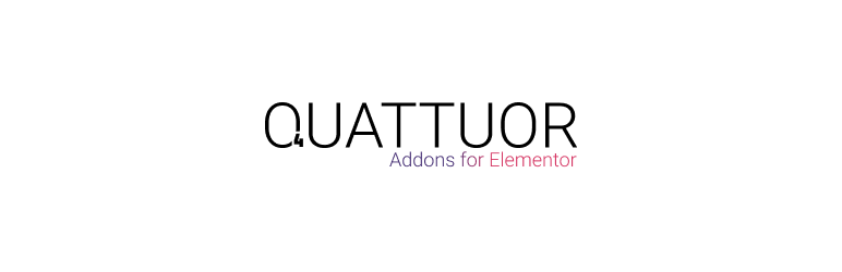Quattuor Addons For Elementor Preview Wordpress Plugin - Rating, Reviews, Demo & Download