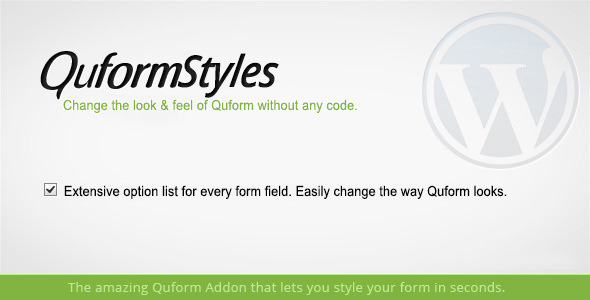 Quform Styles – Form Designer Preview Wordpress Plugin - Rating, Reviews, Demo & Download