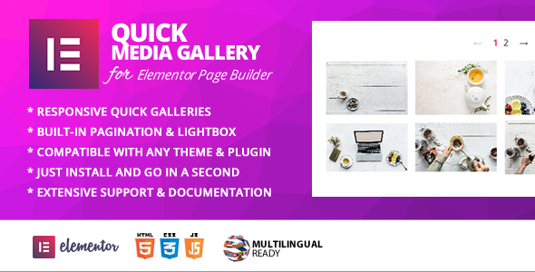Quick Gallery Addon For Elementor Page Builder Preview Wordpress Plugin - Rating, Reviews, Demo & Download