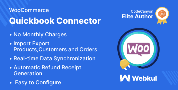 QuickBooks Connector For WooCommerce Preview Wordpress Plugin - Rating, Reviews, Demo & Download
