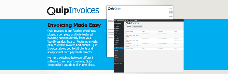 Quip Invoices Free Preview Wordpress Plugin - Rating, Reviews, Demo & Download