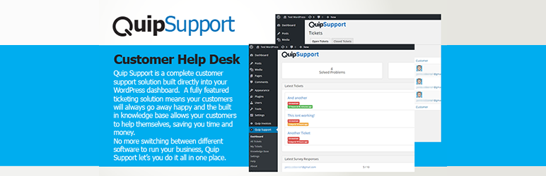 Quip Support Free Preview Wordpress Plugin - Rating, Reviews, Demo & Download