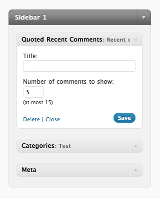 Quoted Comments Widget Preview Wordpress Plugin - Rating, Reviews, Demo & Download