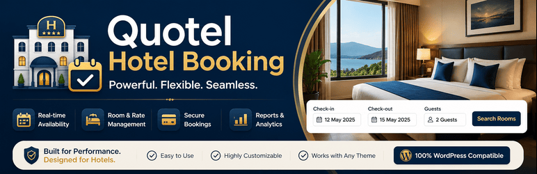 Quotel Hotel Booking Preview Wordpress Plugin - Rating, Reviews, Demo & Download