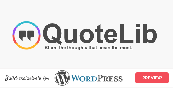 QuoteLib – Quotes Manager Plugin for Wordpress Preview - Rating, Reviews, Demo & Download
