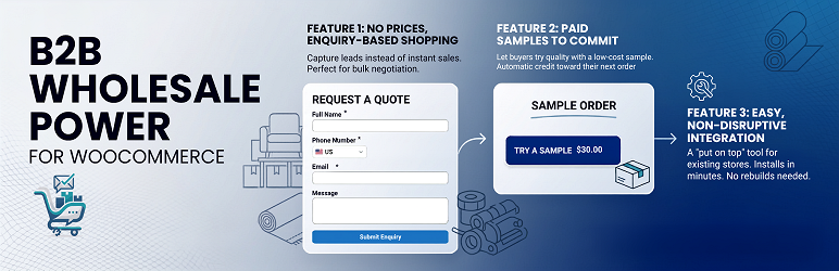 Quotivo Enquiry Checkout For WooCommerce Preview Wordpress Plugin - Rating, Reviews, Demo & Download
