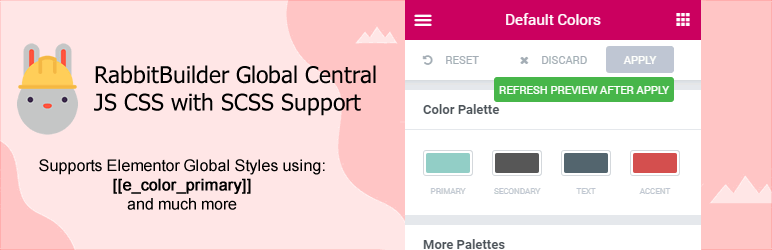 RabbitBuilder Global Central JS CSS Preview Wordpress Plugin - Rating, Reviews, Demo & Download