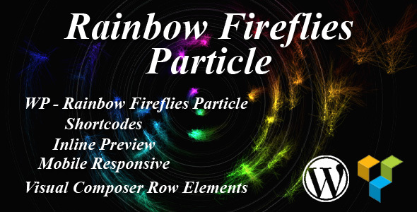 Rainbow Fireflies Particle Preview Wordpress Plugin - Rating, Reviews, Demo & Download
