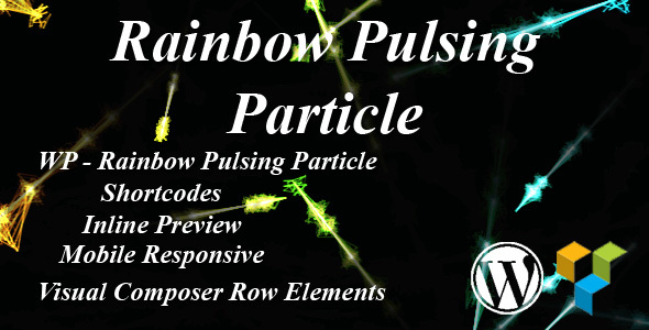 Rainbow Pulsing Particle Preview Wordpress Plugin - Rating, Reviews, Demo & Download