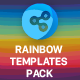 Rainbow Templates Pack For Easy Social Share Buttons