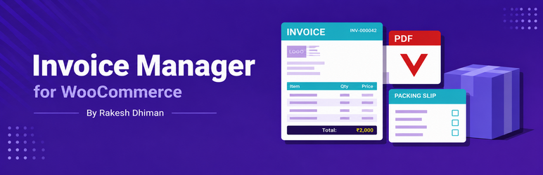 RakeshDhiman Invoice Manager For WooCommerce Preview Wordpress Plugin - Rating, Reviews, Demo & Download