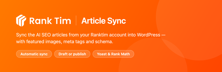 Ranktim Article Sync Preview Wordpress Plugin - Rating, Reviews, Demo & Download