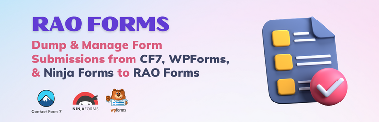 RAO Forms Preview Wordpress Plugin - Rating, Reviews, Demo & Download